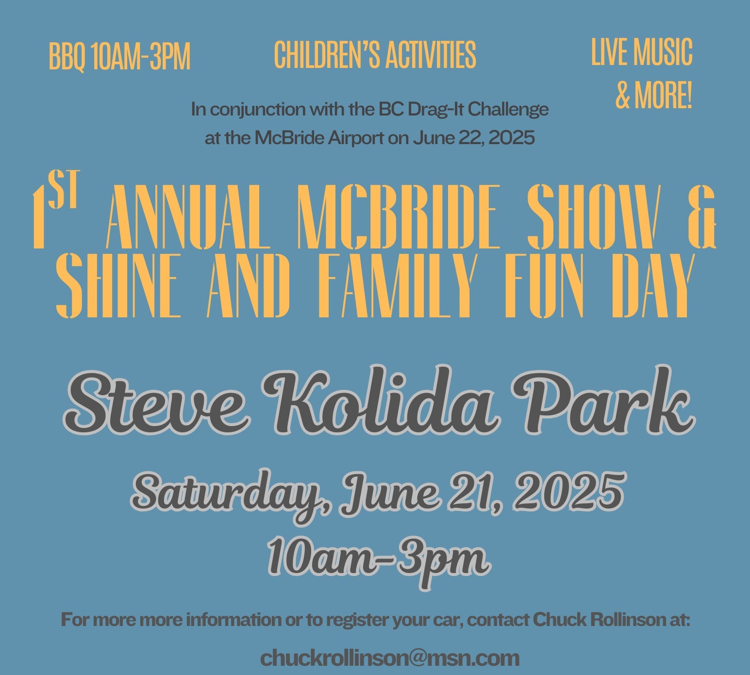 McBride Show and Shine poster