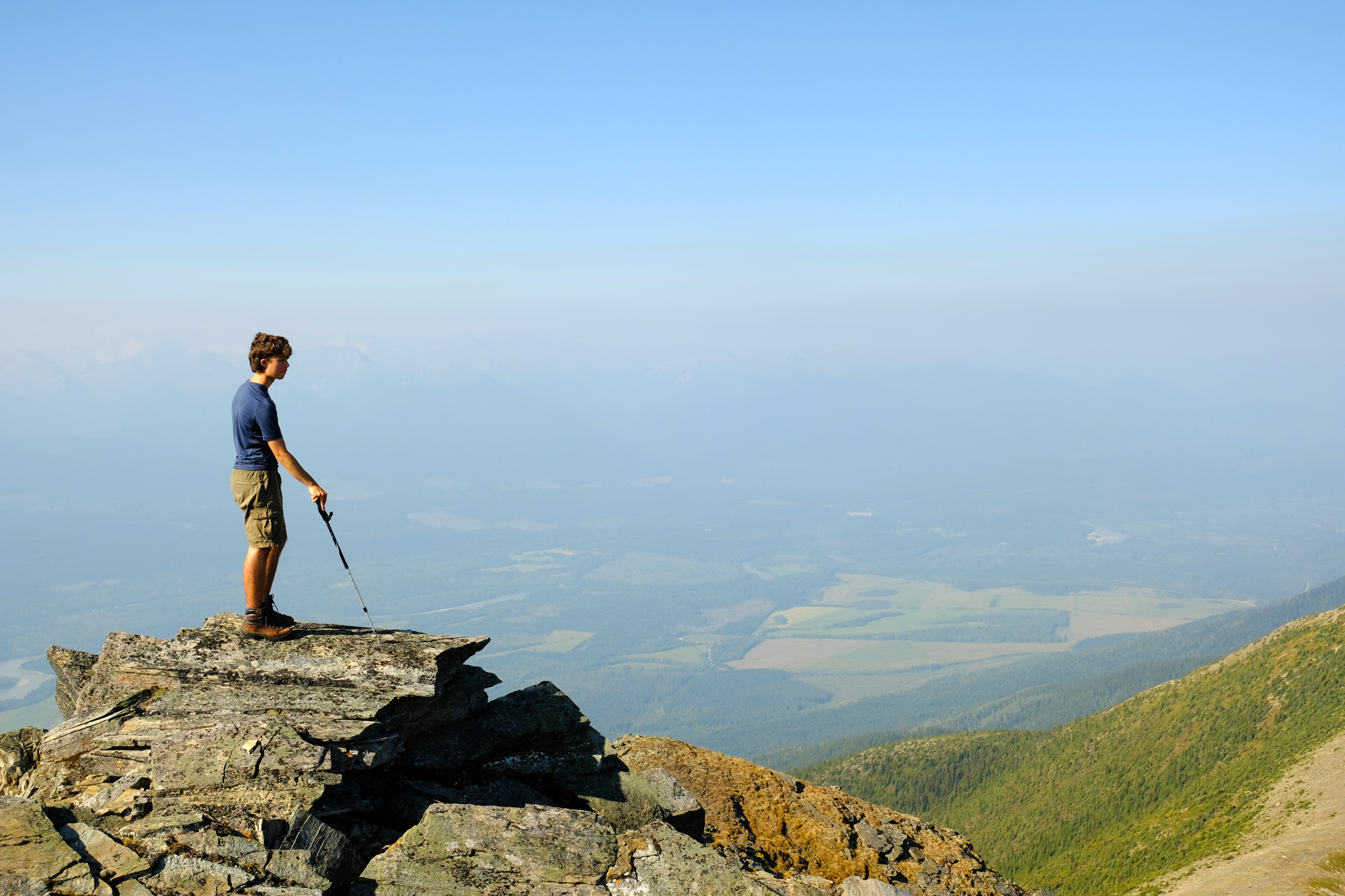 A person on top of Paradise Ridge