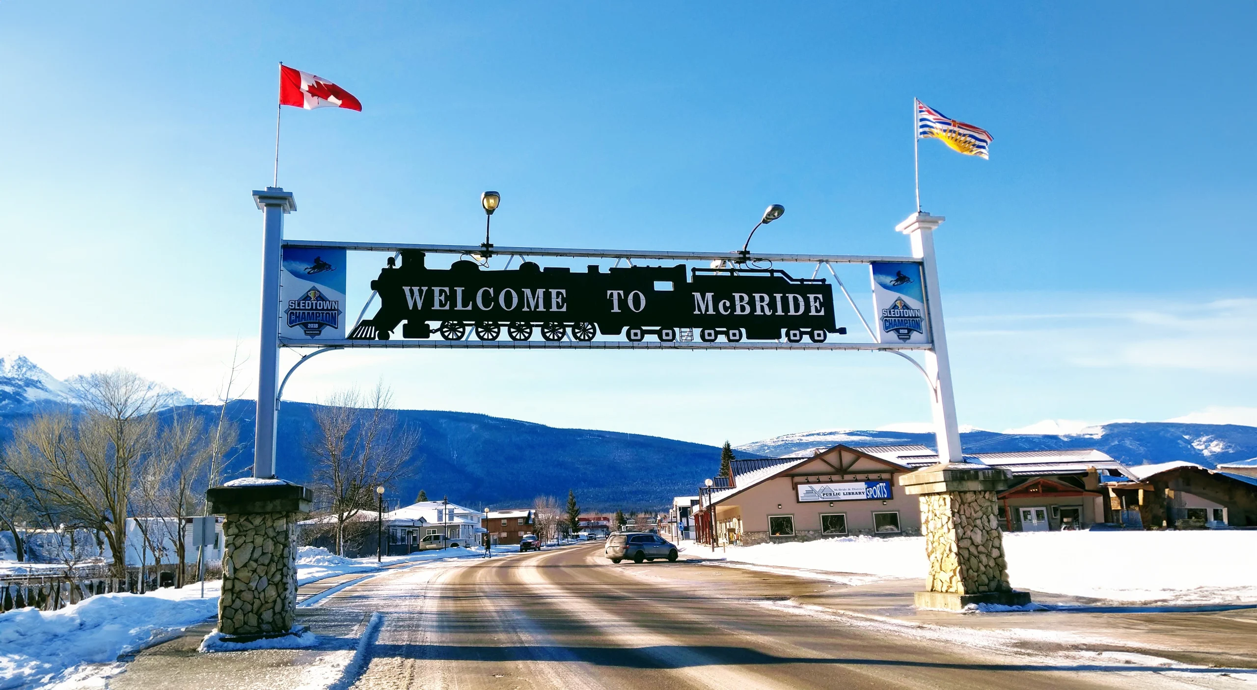 McBride welcome sign