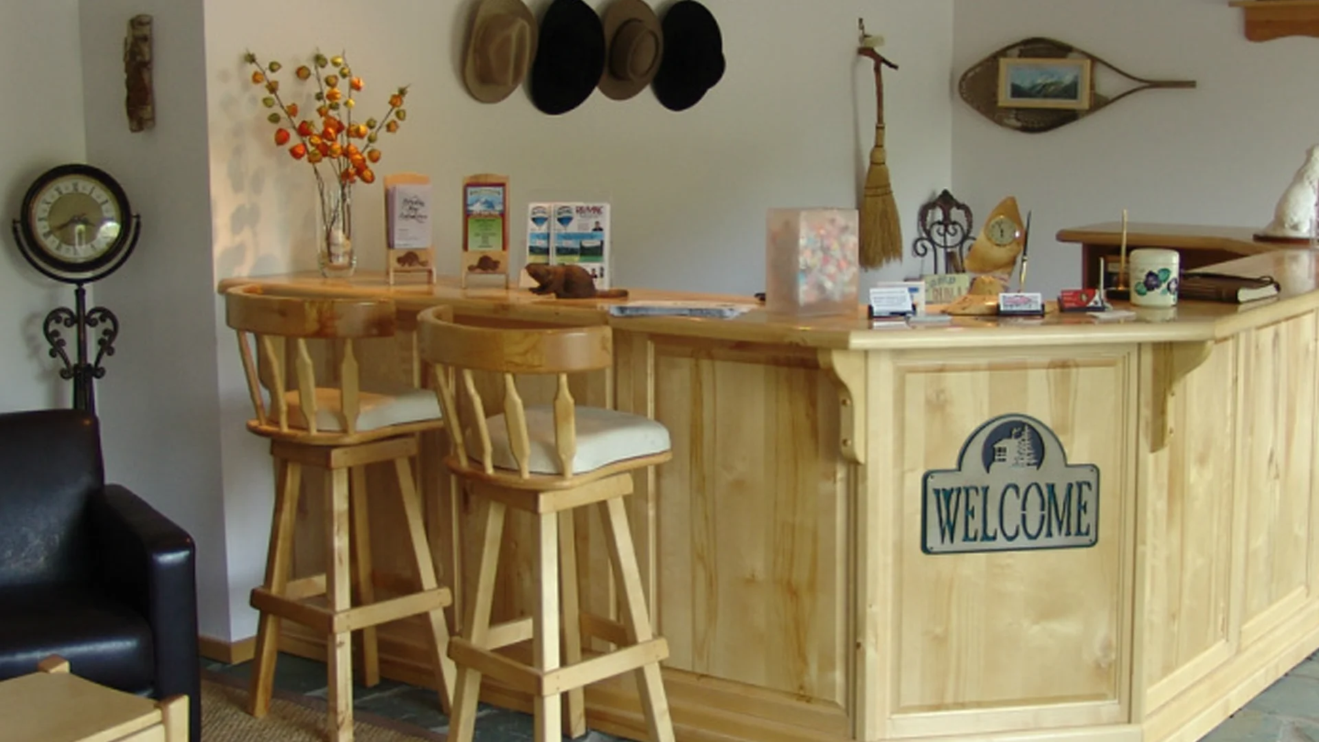 Beaver lodge interior